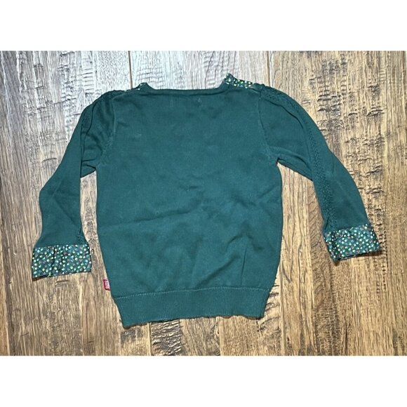 Little Bird By Jools Green Floral Cardigan 12-18 - Picture 5 of 7